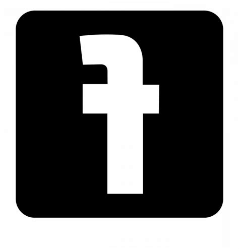 Facebook Icon Vector Black And White At Collection Of