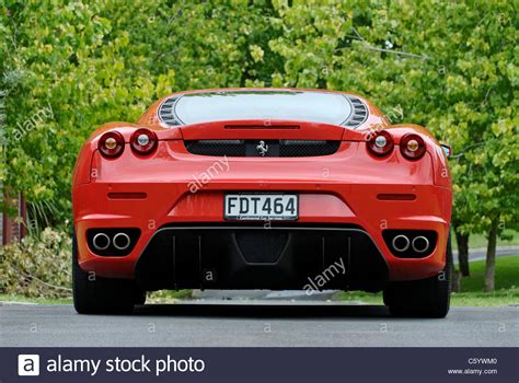 ✓ free for commercial use ✓ high quality images. low rear view of a red Ferrari F430 sports car Stock Photo ...