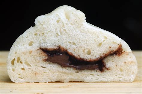 Nutella Baozi Steamed Chinese Buns And A Loaf Of Bread