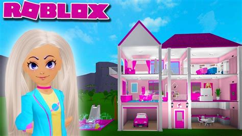 I Made Barbies Dream House Bloxburg Builds Roblox Youtube