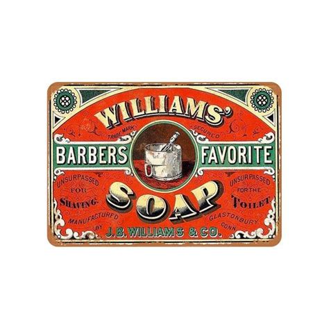 1886 Williams Barbers Favorite Soap Vintage Look Metal Etsy Metal