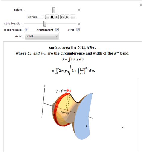 Surface area of a solid of revolution - Calculus III - E-Learn ...