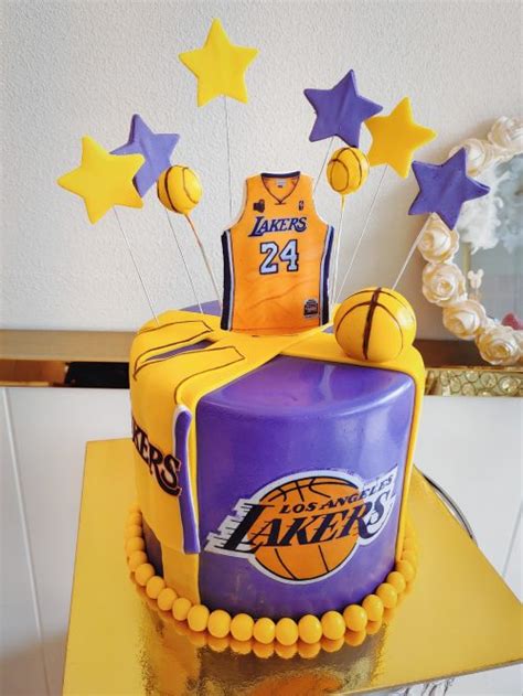 Basketball Lakers Icake Custom Birthday Cakes Shop Melbourne