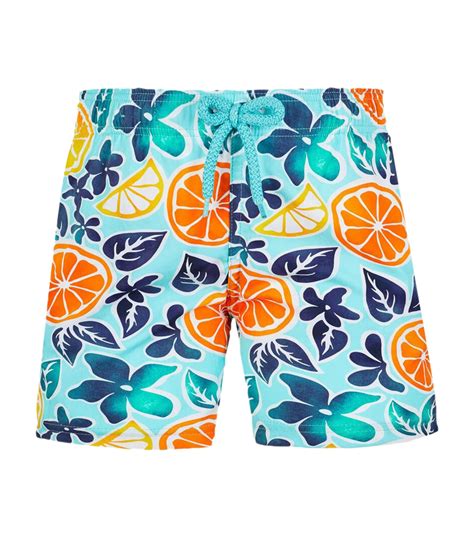 Vilebrequin Kids Multi Fruit Print Swim Shorts 2 14 Years Harrods Uk