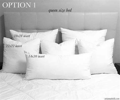 There are three popular buckwheat pillow sizes: Pillow size and arrangement guide for queen beds | Bedroom ...