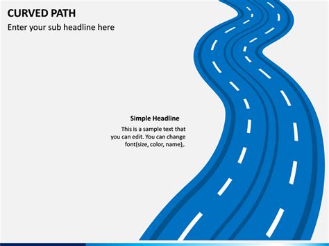 Curved Path Powerpoint Template