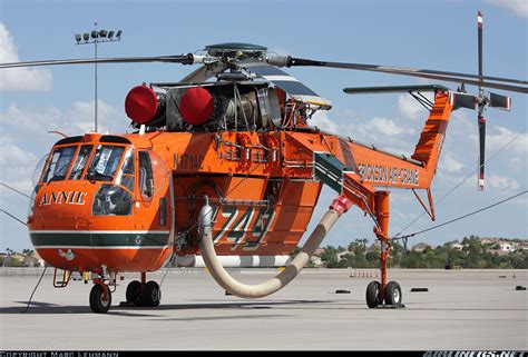 Los Angeles Fire Dept Lafd Sikorsky S 64 Helicopter 732 077