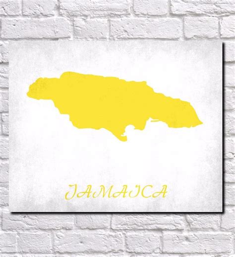 Jamaican Map Print Outline Wall Map Of Jamaica Jamaican Map Jamaica Hot Sex Picture