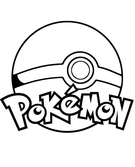 Pokeball I Logo Pokemon Obrazek Do Druku E Kolorowanki Eu