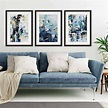 Abstract Art Print Set Of Three Framed Artwork By Abstract House ...
