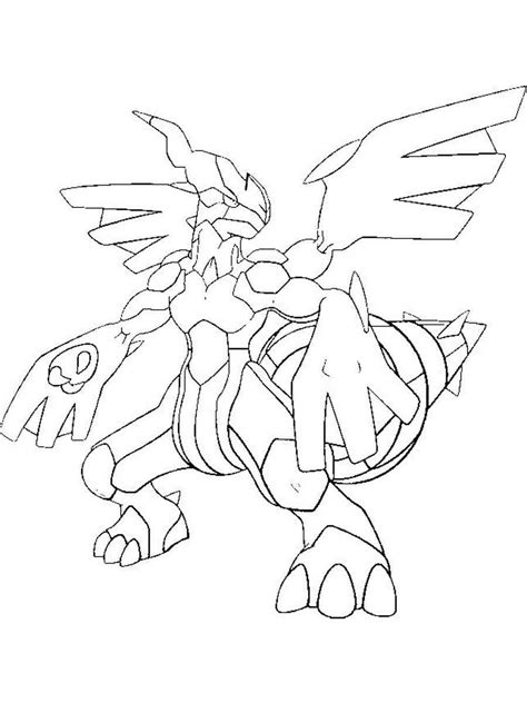 Pokemon Zekrom Coloring Pages Free Printable