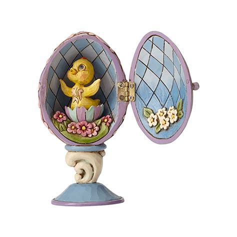 Jim Shore Hinged Egg With Chick 125cm Easter Town