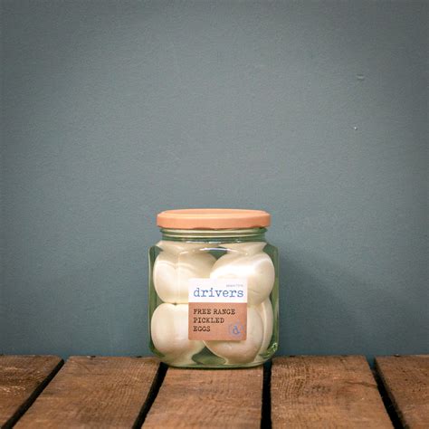 Drivers Free Range Pickled Eggs 550g Harris And Co