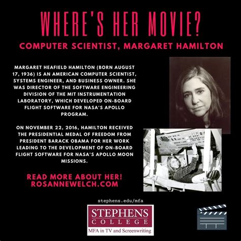 Wheres Her Movie Computer Scientist Margaret Hamilton 9 In A