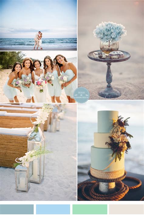 These colors really do look lovely together, wouldn't you agree? Top 5 Beach Wedding Color Ideas for 2015 | Tulle ...