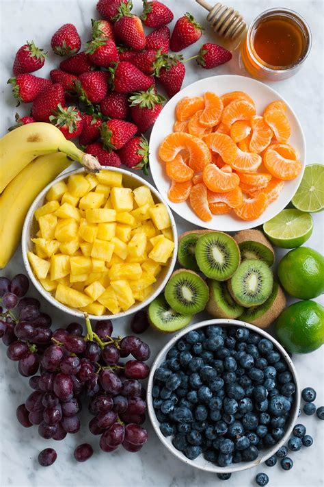 Rainbow Fruit Salad With Honey Lime Dressing Best Fruit Salad Honey