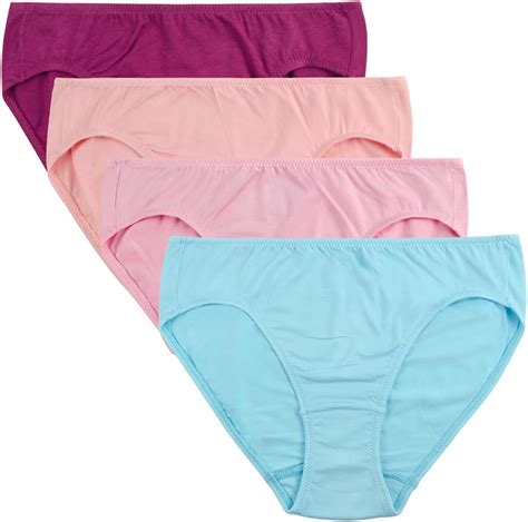 womens underwear cotton bamboo hi cut briefs panties soft 4 pack s uk clothing