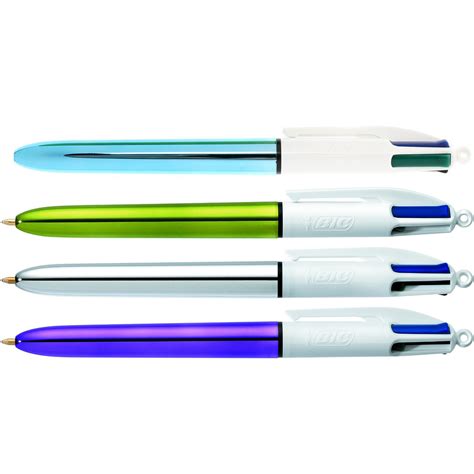 Disponible en quatre coloris, le stylo bic 4 couleurs shine. BIC 4 couleurs Shine x 12 - Stylo & feutre Bic sur LDLC.com