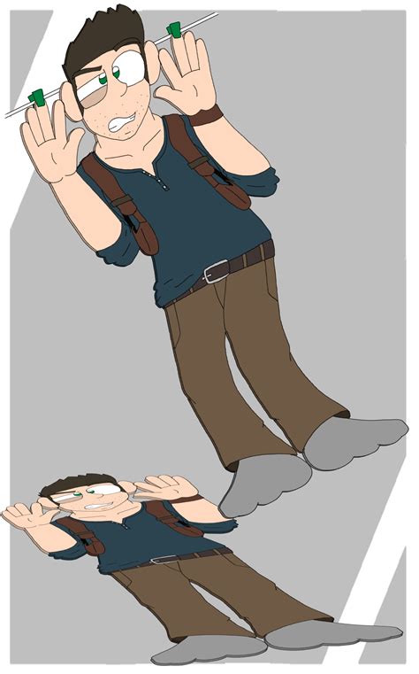 Commission: Nathan Drake Flattened by Blakerboy635 on DeviantArt