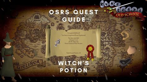 Old School Runescape Osrs Witchs Potion Quest Guide Youtube