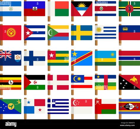 World Flag Icons Set 7 Stock Vector Image And Art Alamy