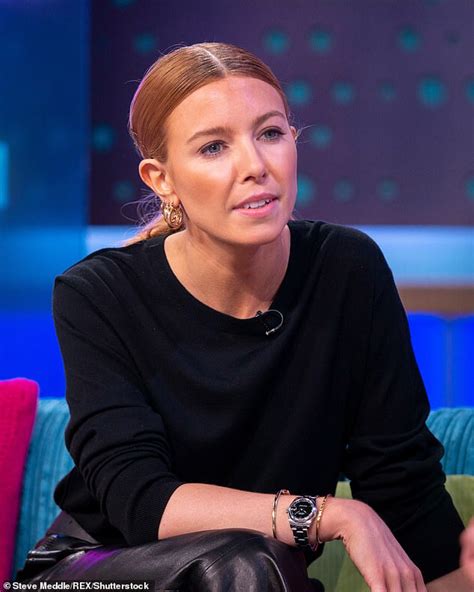 Stacey Dooley Looks Casual In Cardigan And Tracksuit Bottoms As She