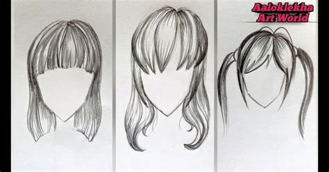 How To Draw Anime Hair Female For Beginners Every Little Thing
