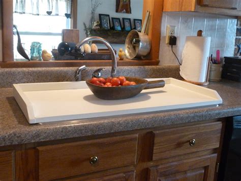 White Sink Cover Country Kitchen Tray By Rusticprairiecottage