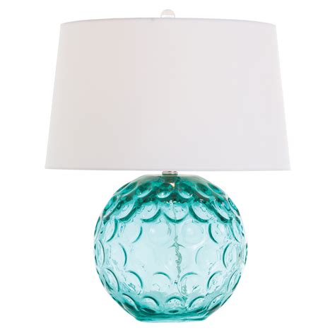 Teal Glass Lamp Creation Of Harmony Within The Room Warisan Lighting