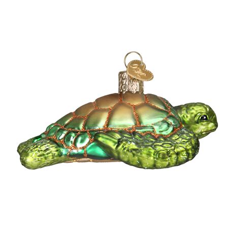 Old World Christmas Green Sea Turtle Ornament Winterwood Gift