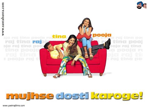Enjoy latest south indian kannada full movies super hit children's comedy adventure movie mujhse dosti karoge ( come lets. Mujhse Dosti Karoge Movie Wallpaper #2