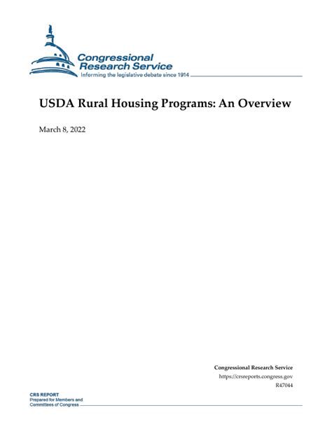 Usda Rural Housing Programs An Overview