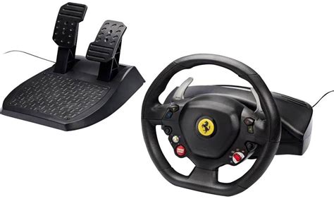 Microsoft xbox series x 1tb ssd black console and wireless controller + watch dogs: Thrustmaster Ferrari 458 Italia Steering wheel USB 2.0 PC, Xbox 360 Black incl. foot pedals ...