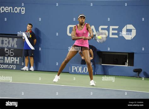 Venus Williams Playing At The Us Open Hi Res Stock Photography And