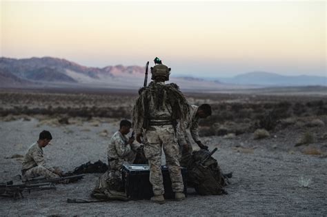 Marine Scout Snipers Prepare Execute Night Patrolling Observation
