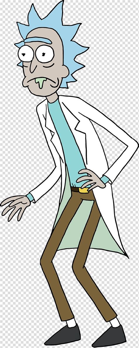 Rick And Morty Hq Resource Man With Blue Hair Illustration