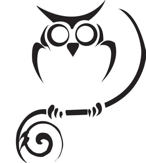 Tribal Owl Design Clipart Best