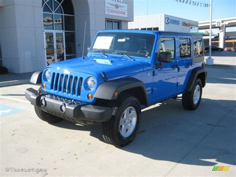 What colors does the jeep wrangler come in? 2012 Cosmos Blue Jeep Wrangler Unlimited Sport S 4x4 ...