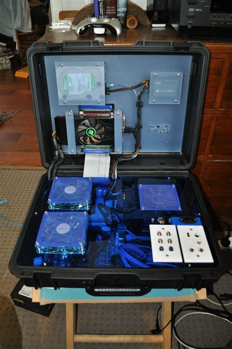 Should you place your computer on your table or on the floor? My custom briefcase PC build. Pelican case mod | Pelican ...