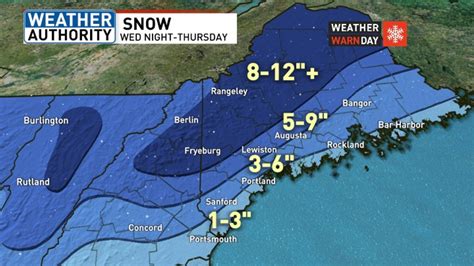 Snoverkill More Than A Foot Of Snow Expected In Parts Of Maine Along