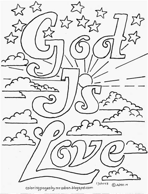 attributes of god coloring pages learny kids