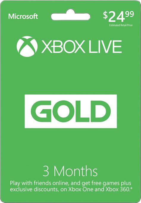 Customer Reviews Microsoft Xbox Live 3 Month Gold Membership Xbox 3