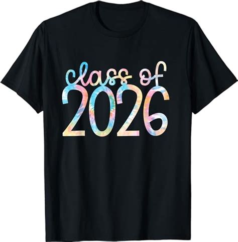 Back To School Tie Dye Class Of 2026 T Shirt Clothing