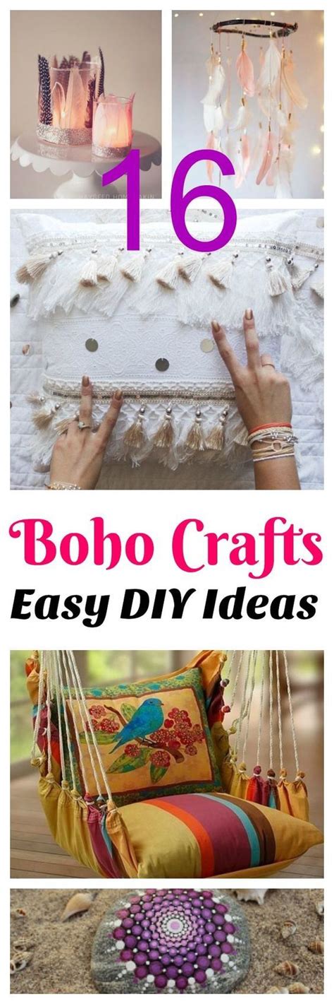 16 Diy Easy Boho Crafts For Your Boho Chic Room Easy Crafts For Teens