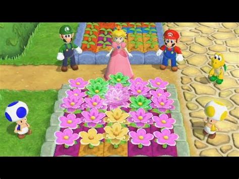 Mario Party Garden Battle Mario Vs Peach Vs Luigi Vs Koopa Youtube