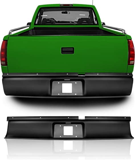 Amazon Com SCITOO Steel Texture Black Rear Step Bumper Assembly Fit For 1994 2003 For Chevrolet