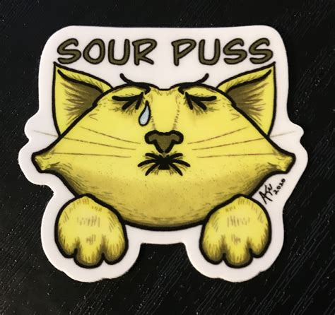 3pk Juicy Sour Puss And Chaud Stickers Etsy
