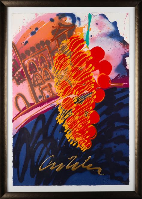 Dale Chihuly Untitled Serigraph From Chihuly Over Venice Handblown