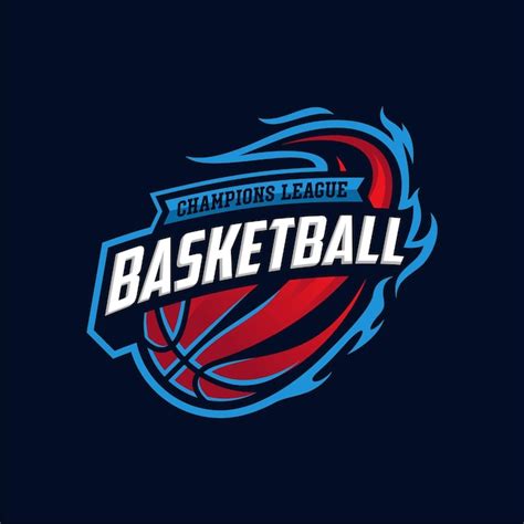 Illustration Vectorielle De Basket Ball Sport Logo Design Vecteur Premium