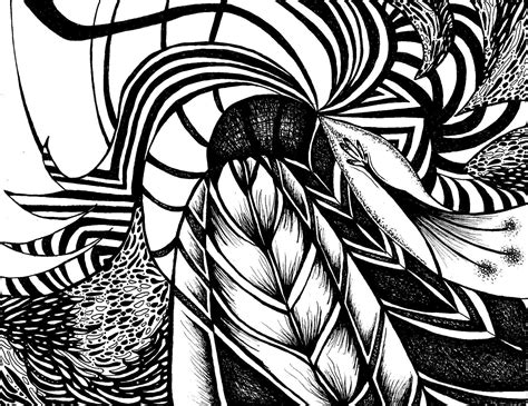 Black And White Abstract Drawings 20 Wide Wallpaper
